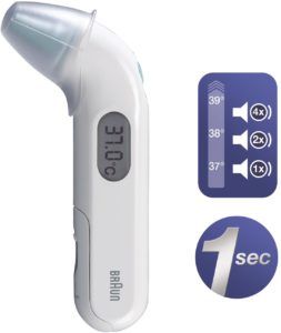 Descriptif du thermomètre médical Braun dans un comparatif 