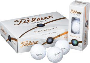 Descriptif du set de balles de golf Titleist Velocity dans un comparatif