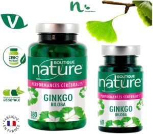 Le type de ginkgo biloba en gélules