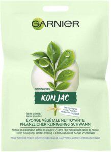 Evaluation de l'éponge konjac Garnier Bio dans un comparatif 