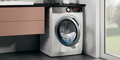 TECTAKE Mini machine à laver et à essorer jusqu'à 4,5 kg - Lave-linge  Compact Bleu / Blanc