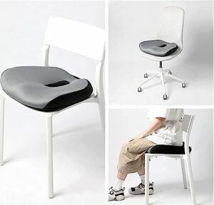 Coussin de siège pour chaise de bureau, coussin de chaise de bureau pour  une longue assise, coussin ergonomique pour chaise de bureau, coussin de  siège en gel pour chaise de bureau, coussin