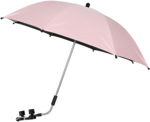 Parasol de poussette avec pince réglable, parapluie de poussette avec  dispositif de