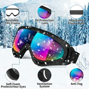 Findway Masque de Ski Protection pour Enfant Lunette Ski Masque