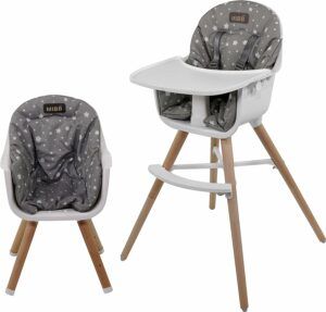 Chaise haute evolutive pliable et reglable pour bebe et enfant