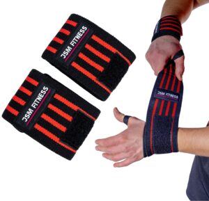 2 paires de bandes de poignet de sport pour femmes et hommes, bande de  soutien de poignet professionnelle d'haltérophilie, de musculation,  antidérapante, Fitness Deadlift Grip Band – les meilleurs produits dans la