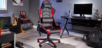 The Horde Chaise gaming ergonomique avec coussin lombaire et appui
