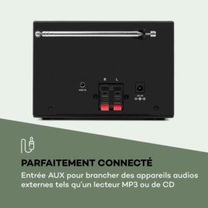 mini chaine hifi Radio Lecteur CD MP3 USB vert blanc au meilleur