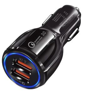 UGREEN Chargeur Allume Cigare USB QC 3.0 36W 2 Ports Chargeur Voiture avec  Câble USB Type