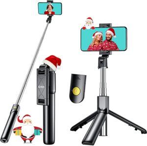 Trépied/Perche à selfies 3 en 1 - Noir - Trépied Smartphone Vlog