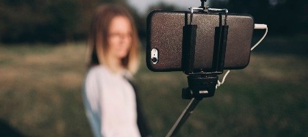 Accessoires pour caméra sport Movincam PERCHE ALU NOIRE compatible