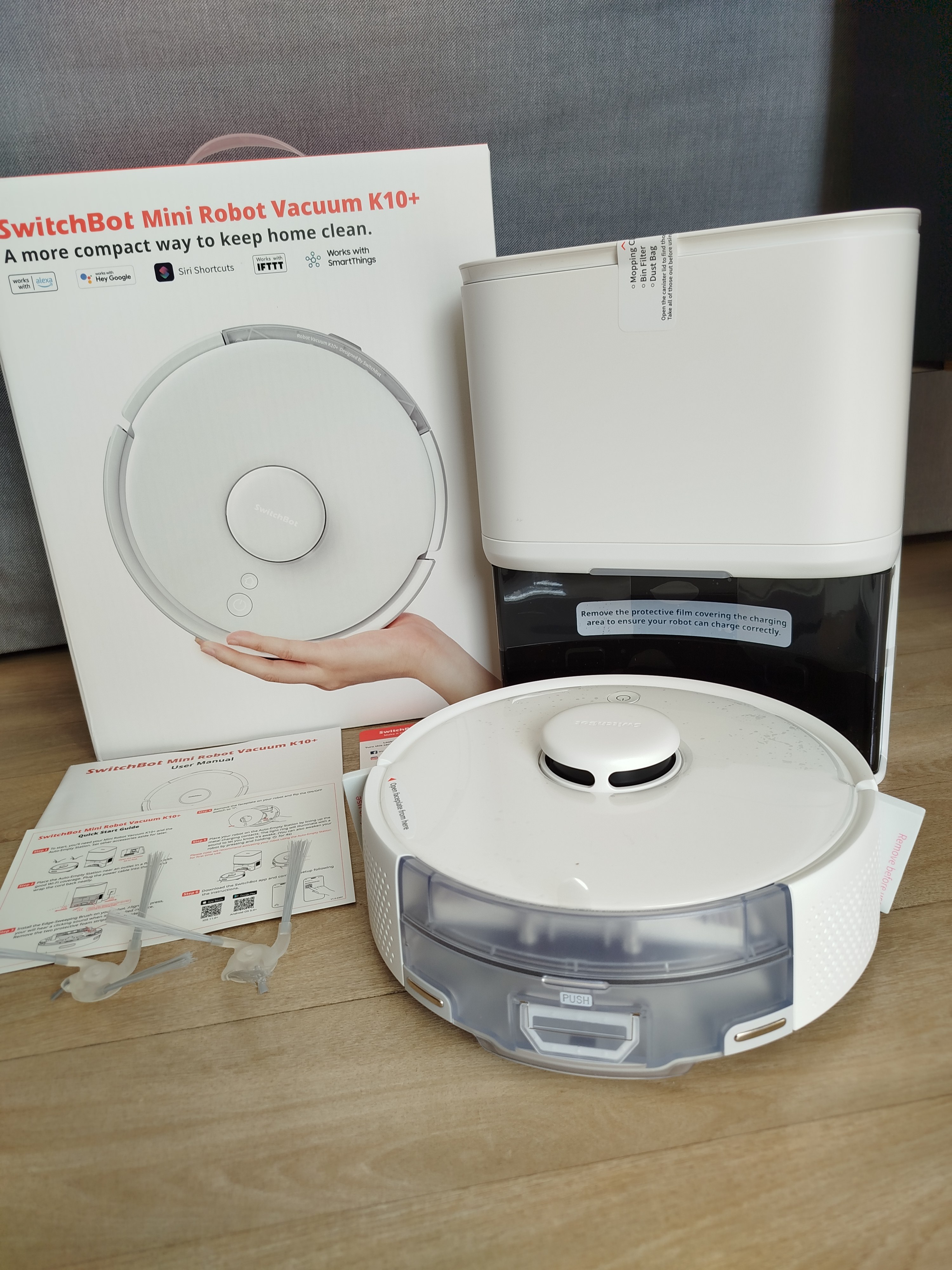 SwitchBot Mini Robot Vacuum K10+