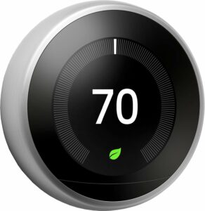 Descriptif du thermostat connecté Google Nest Learning Thermostat dans un comparatif gagnant